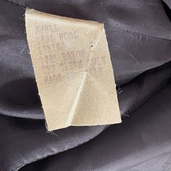 vintage Carolina Herrera navy dark blue wool dress size L 12 40" chest sheath - Picture 10 of 10